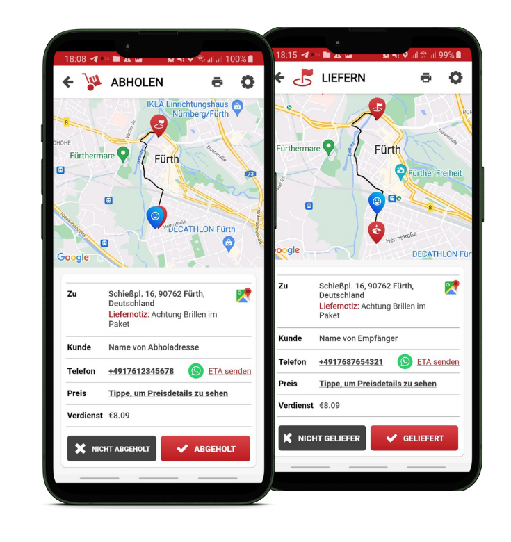 screenshot of Kurier Software